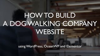 How to create a dog walking website