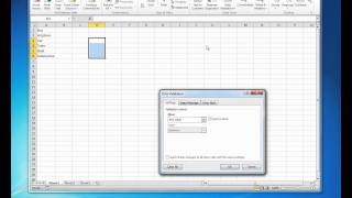 How to create a drop down list in excel 2010
