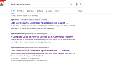 How to create a ecommerce website using java
