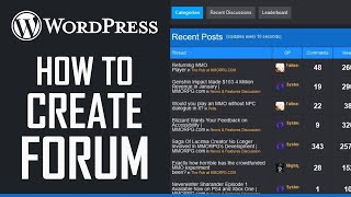 How to create a forum in your website