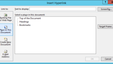How to create a hyperlink within an email