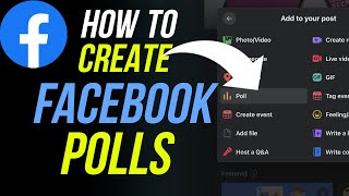 How to create a poll on facebook for an event