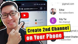 How to create a second youtube channel in 1 account