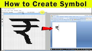 How to create a text symbol from a logo