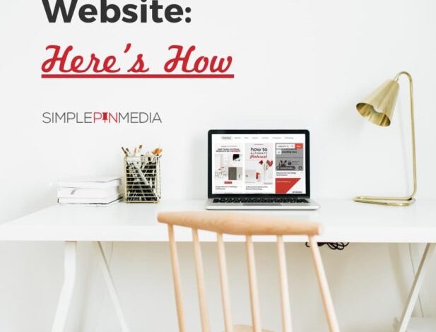 How to create a website for pinterest