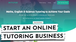 How to create a website for tutoring