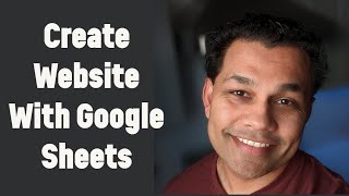 How to create a website in google sheets
