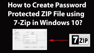 How to create a zip file with password windows 7
