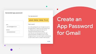 How to create an app password in gmail