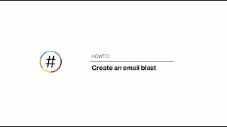 How to create an email blast nationbuilder