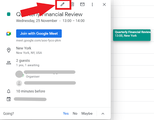 How to create an invitation in goole email